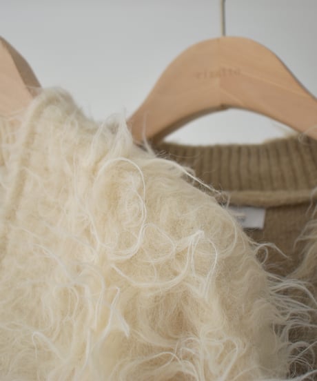 Hairy Shaggy Knit Cardigan t1911-314