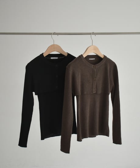 Rib Layered Knit Set t1911-434
