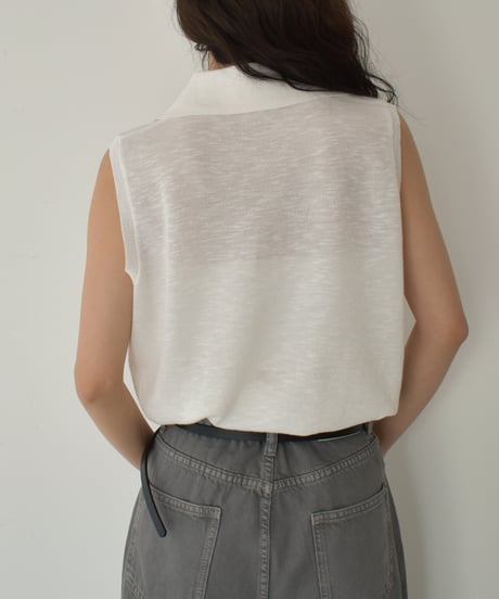 Sheer Nosleeve Knit t1911-416