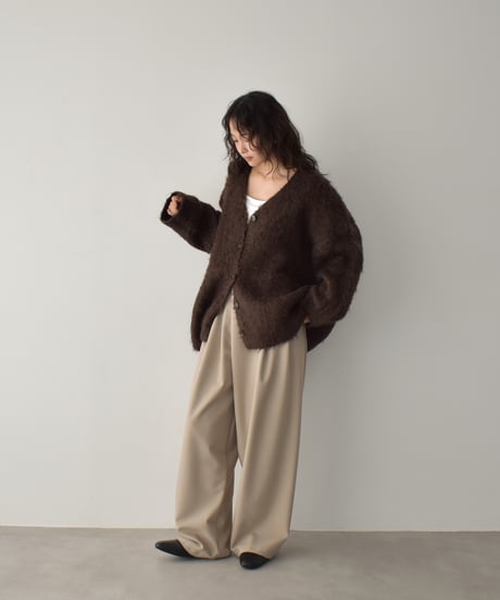 Shaggy Loose Knit Cardigan t1911-473