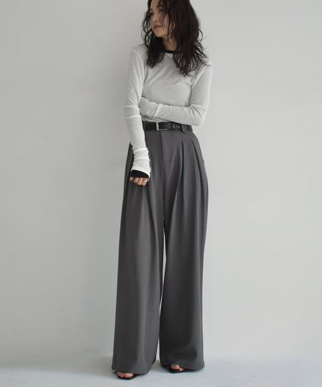 Double Tuck Highwaist Pants bo2000-140