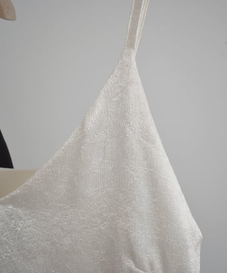 【Pre Order】Ecruのみ 7月下旬入荷分 予約販売  Satin Lace Camisole Tops t1911-506