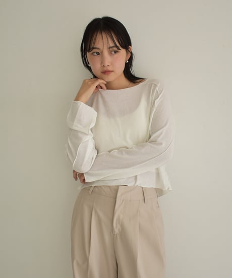 Cropped Sheer Tops t1911-250