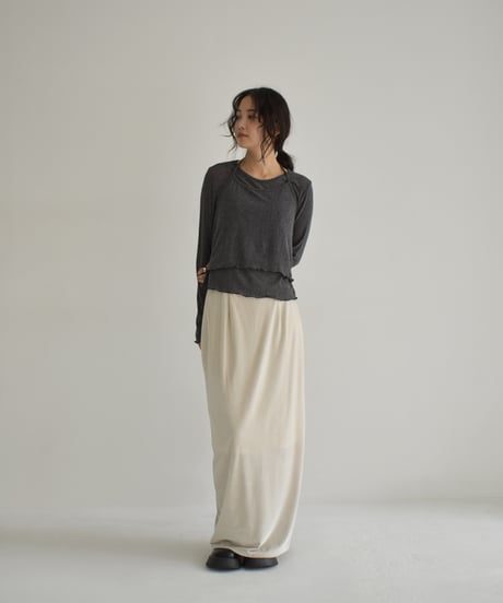 Sheer Layered Long Sleeve t1911-447
