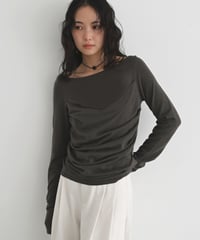 Tuck Drape Knit Tops t1911-502