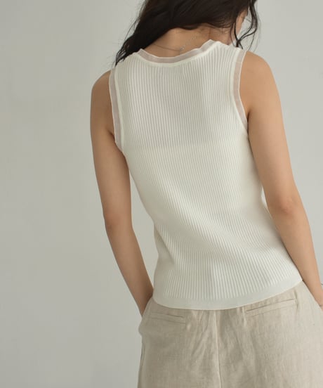 Tulle Layered Tanktop t1911-399