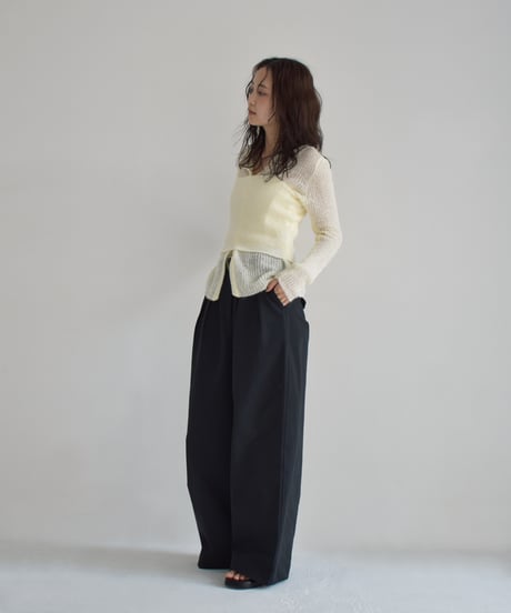 2piece Sheer Knit Cardigan t1911-344