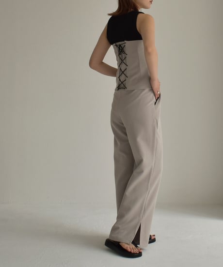 Back Lace Up Bustier【セットアップ着用可能】 0202004437