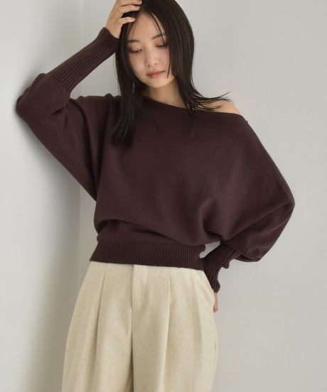 Long Rib Sleeve Knit Pullover t1911-340