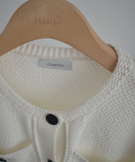 Halfsleeve Pocket Knit Cardigan t1911-531