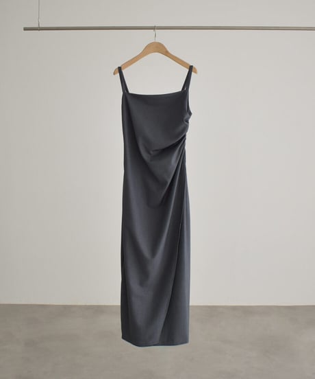 Side Tuck Drape Onepiece（Gray）op-0202009563