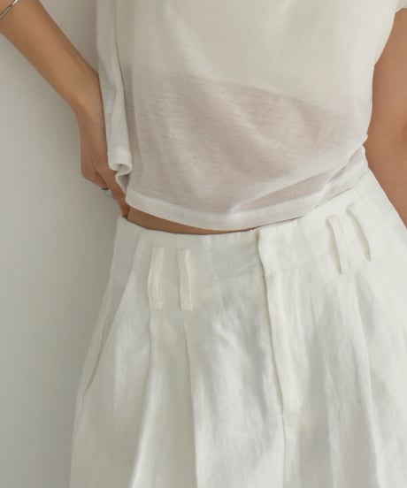 Tuck Linen Pants bo2000-164