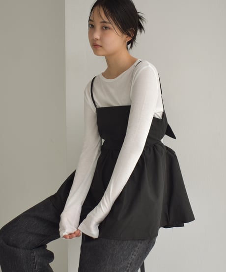 Back Ribbon Peplum Camisole t1911-299