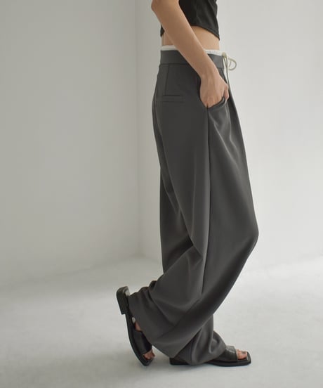 Double Waist Tuck Pants bo2000-162