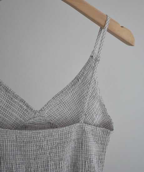 Check Flare Cami Onepiece（Greige）op-0202009564