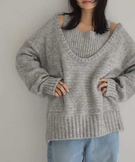 2set Uneck Knit t1911-302