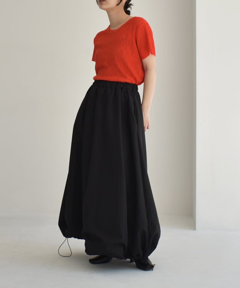 Drawstring Balloon Skirt bo2000-110 | cizatto