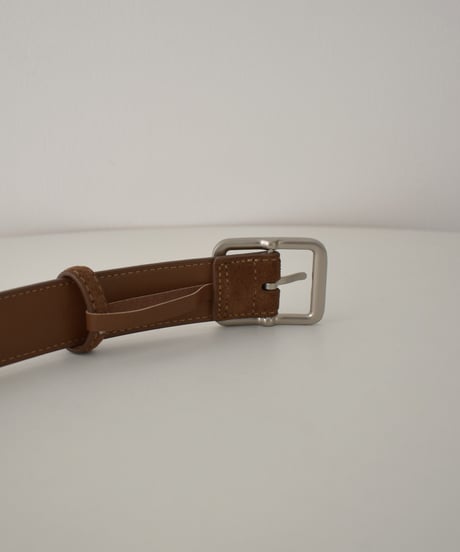 Square Buckle Suede Belt be1913-104