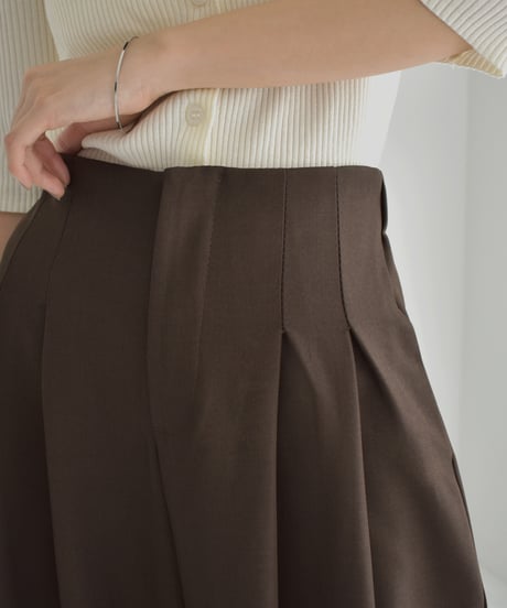 Highwaist 2Tuck Wide Pants bo2000-163