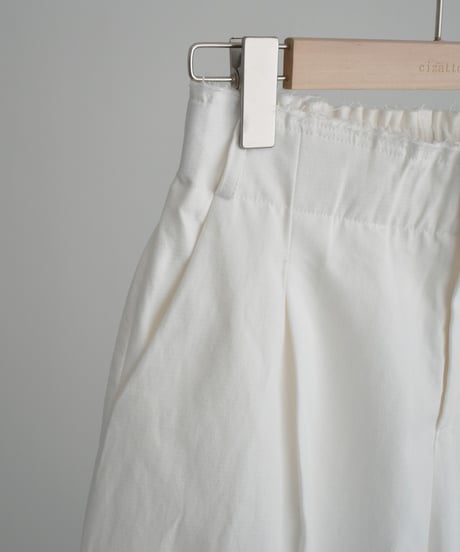 Cotton Tuck Wide Pants bo2000-188