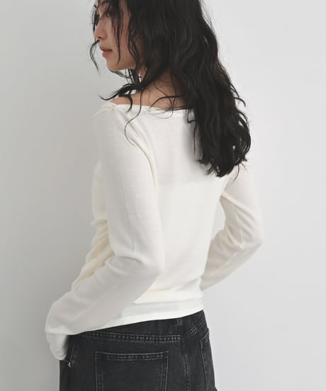 Tuck Drape Knit Tops t1911-502