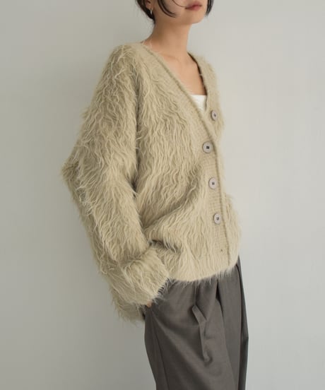 Hairy Shaggy Knit Cardigan t1911-314