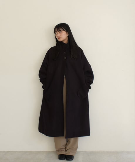 Puff Sleeve Raglan Coat（Purplebrown,Navy）c1911-13