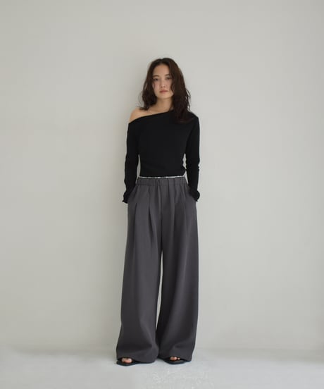 Double Waist Tuck Sweat Pants bo2000-146