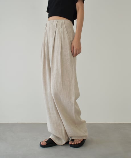 Tuck Linen Pants bo2000-164