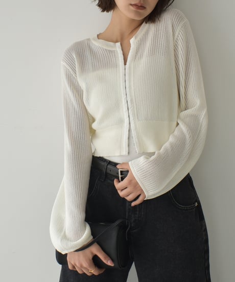 Mesh Knit Cardigan t1911-436