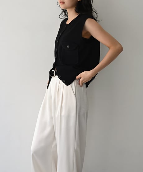Pocket Knit Vest t1911-527
