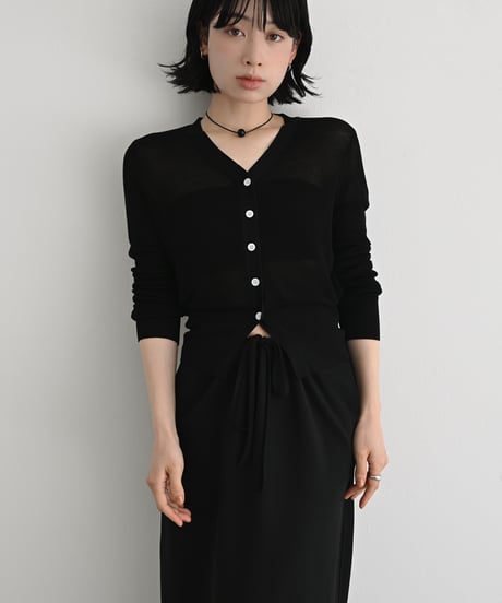 Compact Sheer Kint Cardigan t1911-523