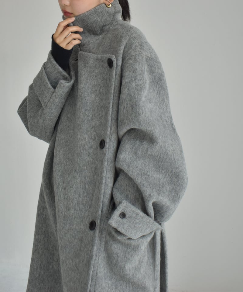 値下げ　shaggy wool soutien collar long coat 値下げ shaggy wool soutien collar long coat Long Shaggy Coat