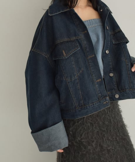 Wide Sleeve Denim Jacket t1911-309