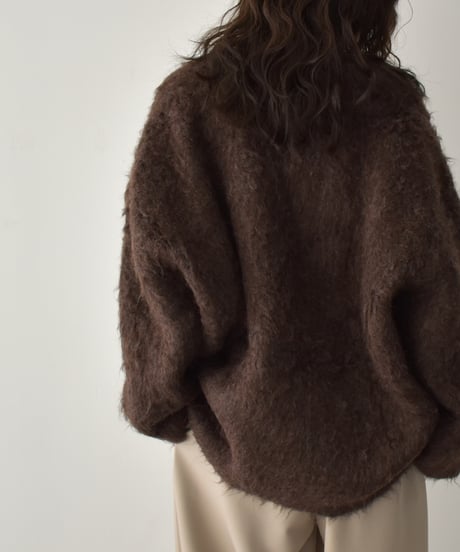 Shaggy Loose Knit Cardigan t1911-473