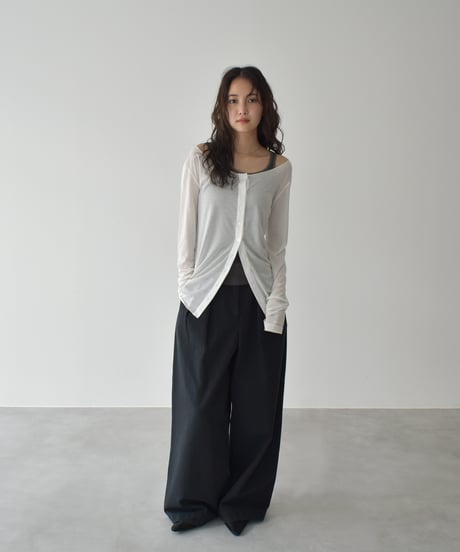 Offshoulder Sheer Cardigan t1911-414