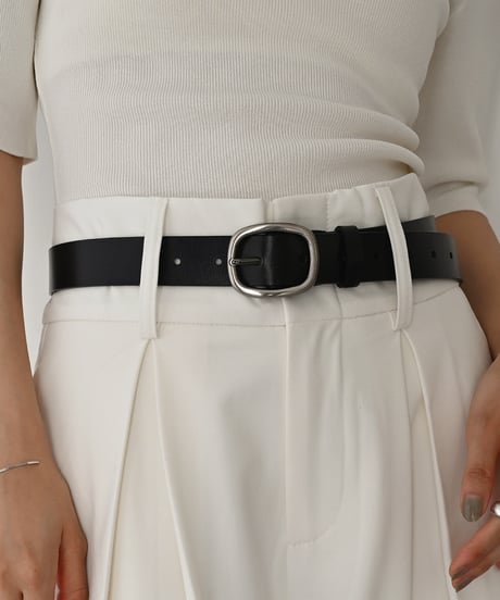 Square Buckle Leather Belt be1913-105