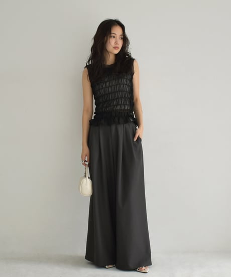 Highwaist 2Tuck Wide Pants bo2000-163