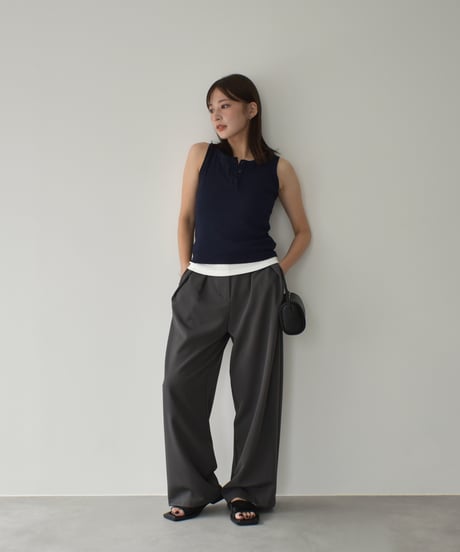 Henry Neck Tank Top t1911-411