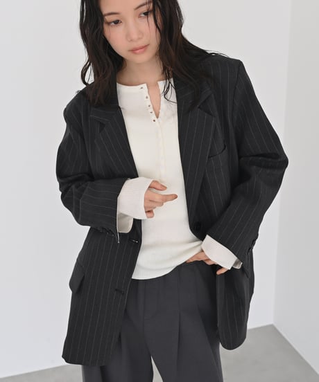 Henry Neck Knit Tops t1911-514