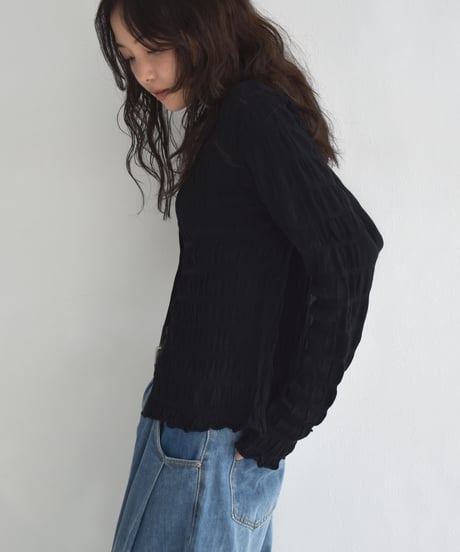 Shirring Knit Cardigan t1911-463