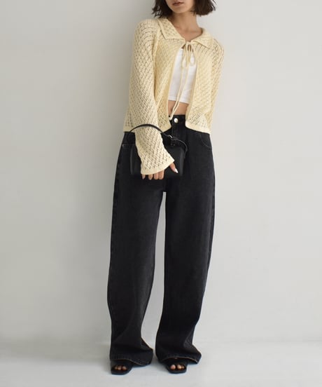 Crochet Knit Cardigan Tops t1911-439