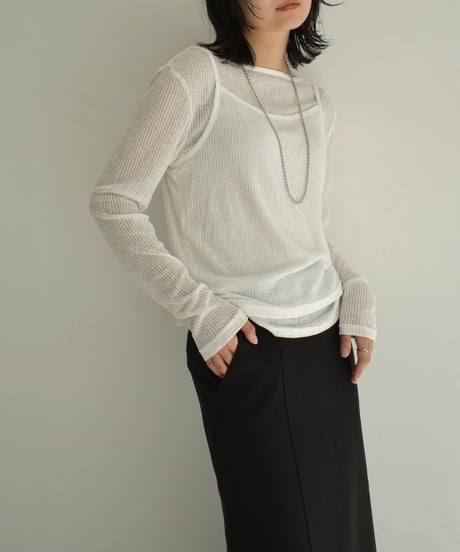 Layered Sheer Tops t1911-215