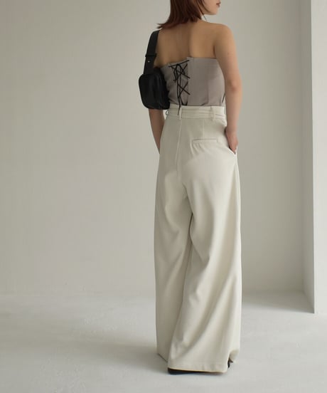 Back Lace Up Bustier【セットアップ着用可能】 0202004437