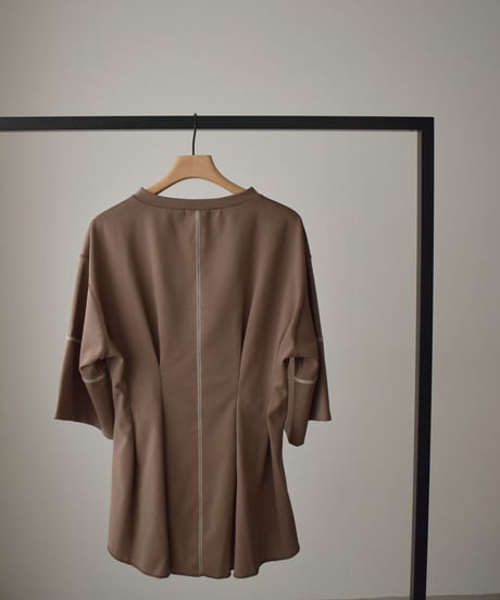 Arm Slit Waistshape Tops t1911-113