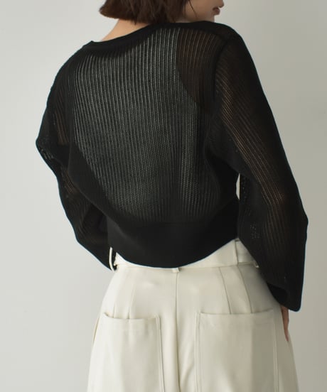 Mesh Knit Cardigan t1911-436
