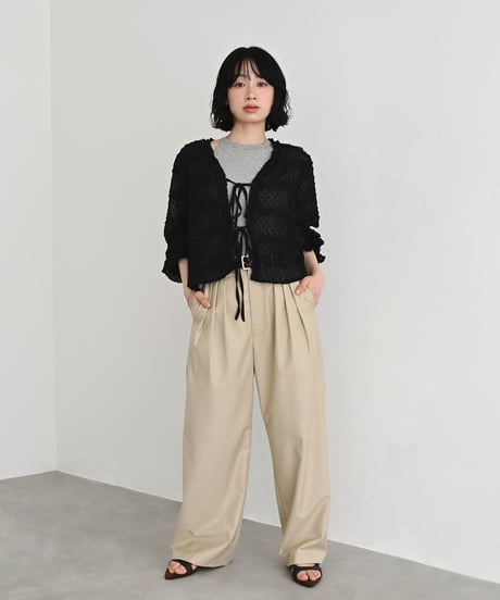 Three Tuck Wide Pants bo2000-181