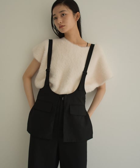 Shaggy Cropped Tops t1911-217