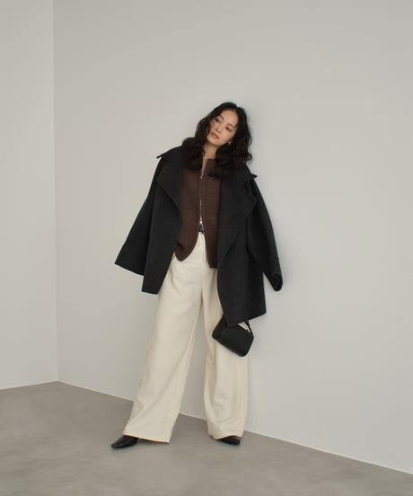Front Zip Knit Cardigan t1911-492