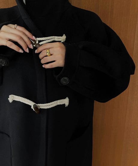 Volume Sleeve Duffel Coat (Black) c1911-24